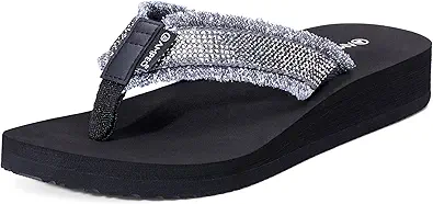 Ampeo Women's Arch Support Flip Flops Comfortable Casual Summer Beach Thong Sandals