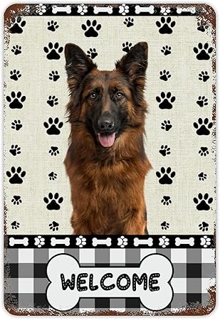 Amazon 面白い金属錫サインジャーマンシェパードサインウェルカムメタルサイン犬の足のサイン犬の愛好家のためのギフトかわいいペットのイラストティキバー錫サインレトロな絵画壁掛け部屋アートの装飾8x12インチ 標識 サイン 文房具 オフィス用品 Amazon 面白い金属錫サインジャーマンシェパードサインウェルカムメタルサイン犬の足のサイン犬の愛好家のためのギフトかわいいペットのイラストティキバー錫サインレトロな絵画壁掛け部屋アートの装飾8x12インチ 標識 サイン 文房具 オフィス用品