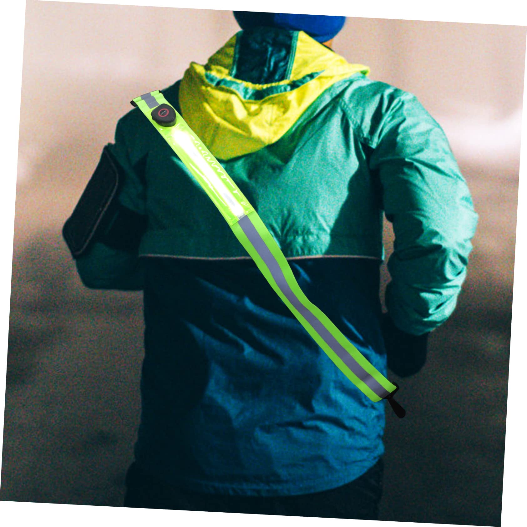 INOOMP 2pezzi Riflettente Regolabile per Ricaricabile Accessorio per attività Outdoor visibilità per Sportivi e Camminatori