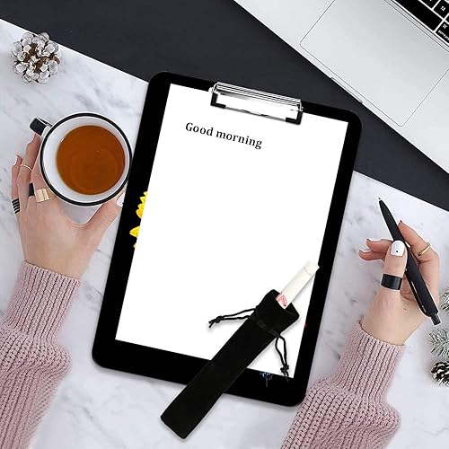 Miniatura 4 de Portapapeles de moda, clip fino duradero, tamaño carta A4 estándar, portapapeles impreso de plástico a todo color, especialmente diseñado para aulas