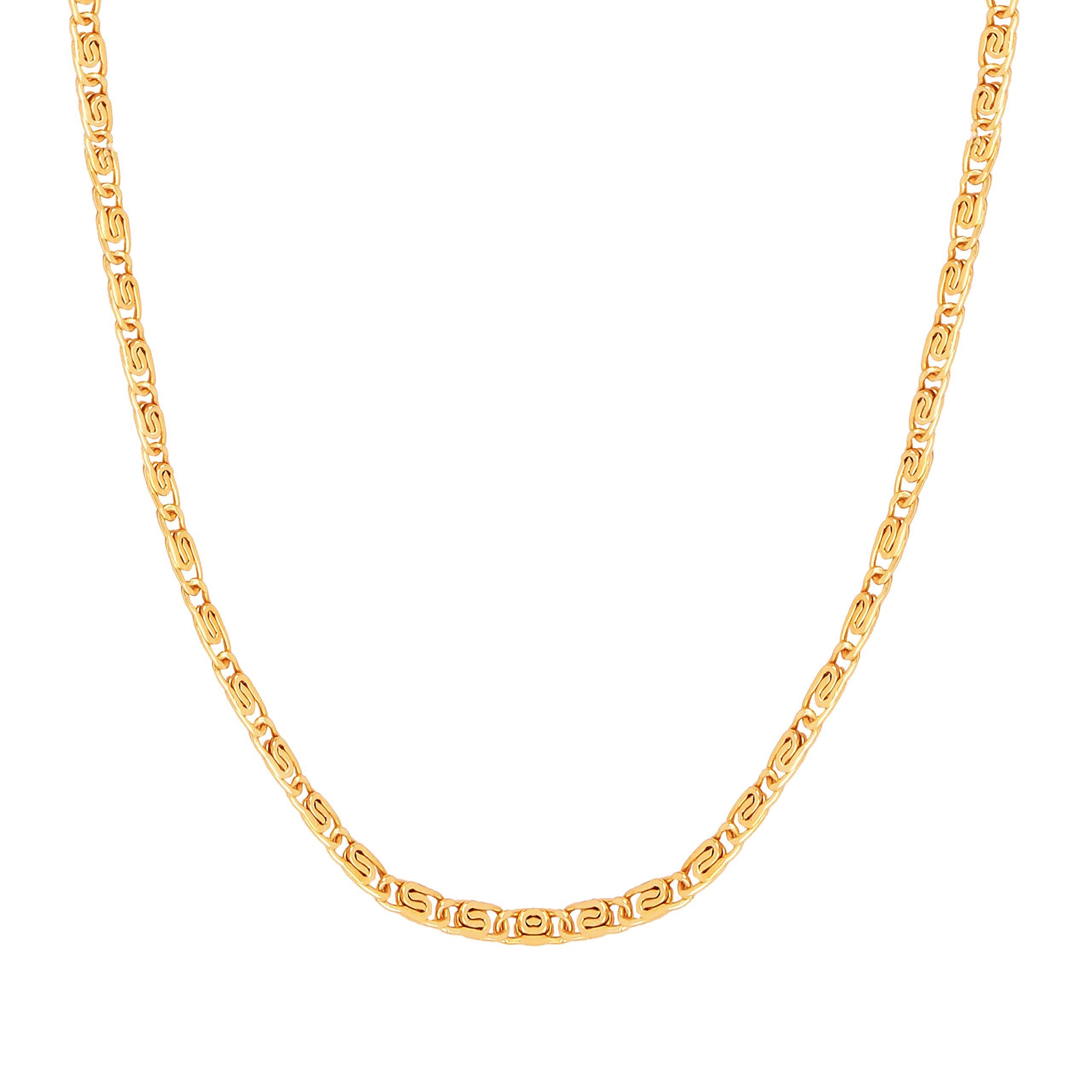 Fashion Frill Golden Chains For Men Brass Gold Plated Long Necklace Gold Chain For Men Boys Women Thin Design Double Coated Chains Jewellery (B08G87WR1G) Amazon Price History, Amazon Price Tracker