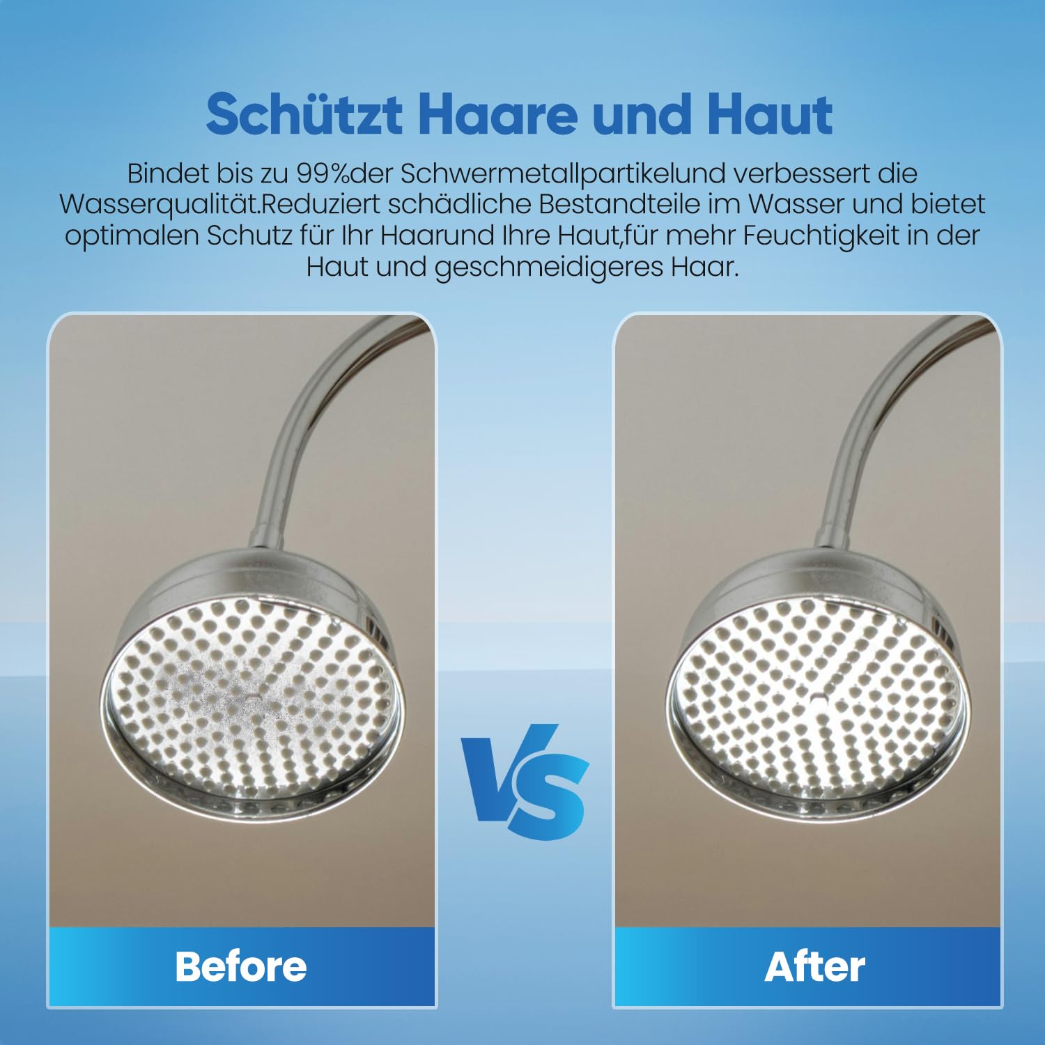 EVERSPRING Wasserduscha-Filterelement – Online-Duschaufbereiter, kompatibel mit Philips Duschfilter AWP175: AWP1775WH / AWP1775CH, 2er-Pack