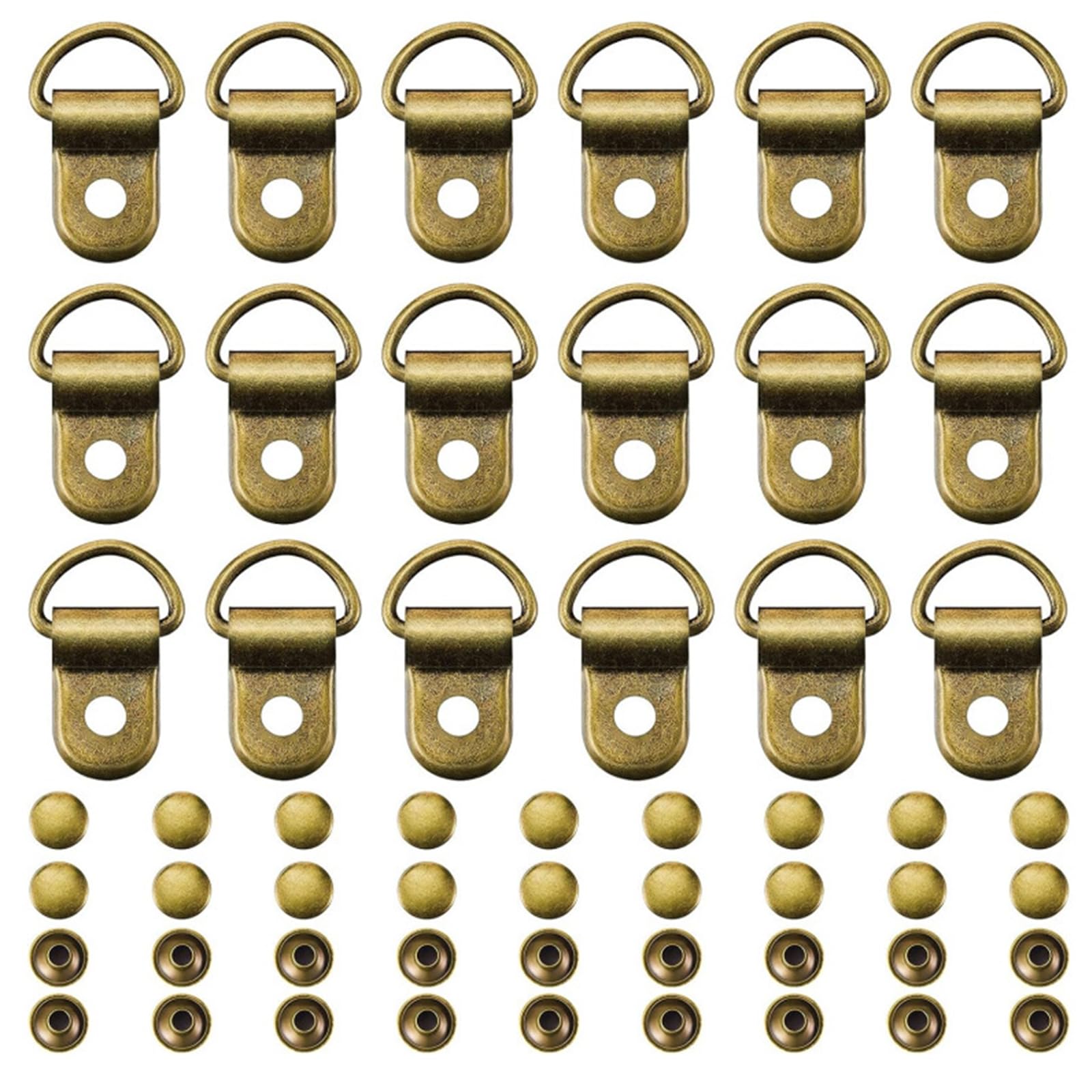 Kalttoy 100Pcs Shoe Lace Hook, Boot Hook Lace Fittings with Rivet for Repair Climbing Boot Hiking Shoes Leather Shoelace Buckle Metal Shoelace Buckle Buckles