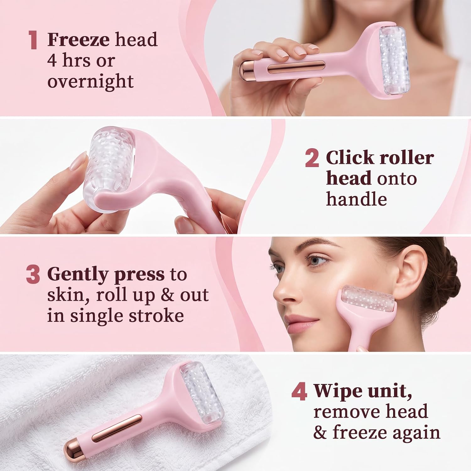 Flawless Facial Massage Ice Roller, 1 Count