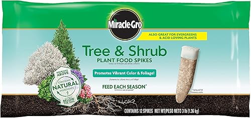 2 espigas fertilizantes Miracle-Gro para árboles y arbustos - 12 unidades