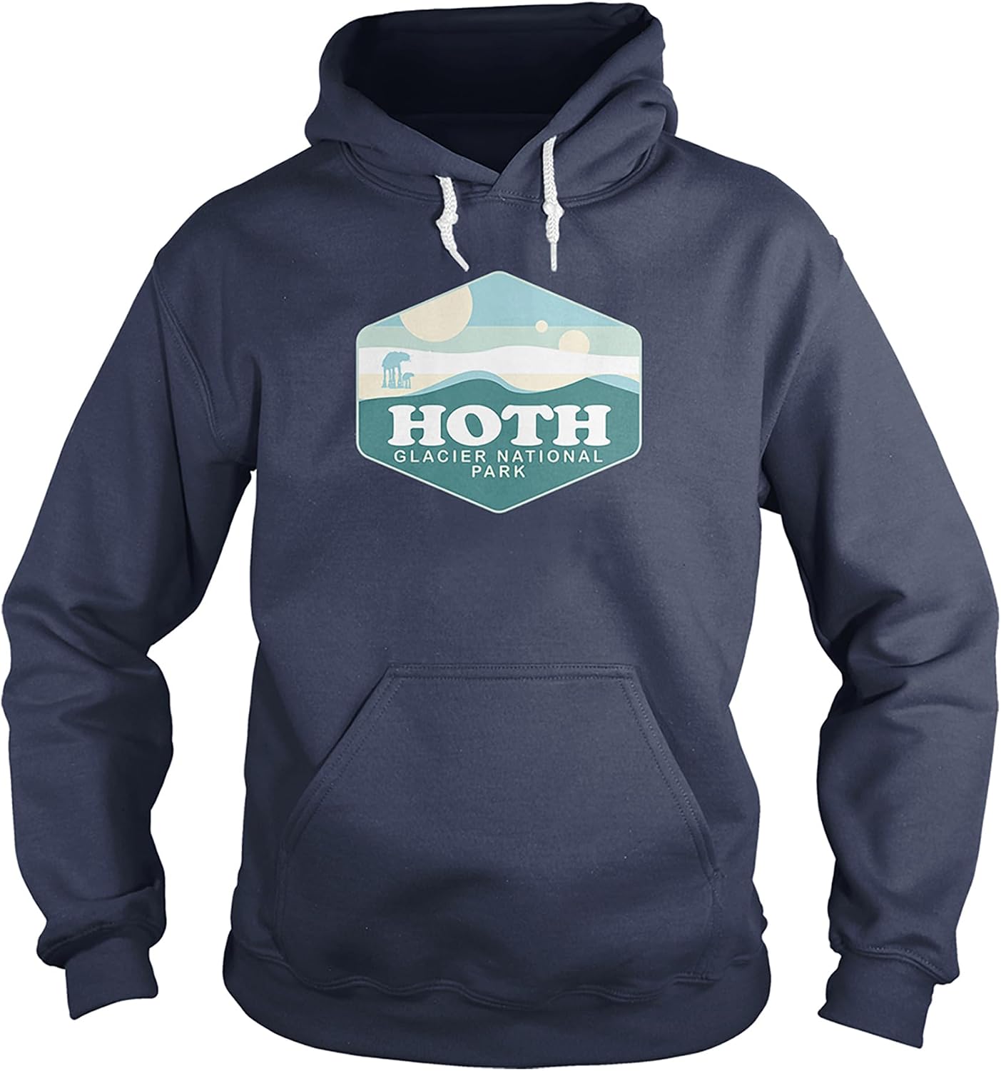 BustedTees Hoth National Park Shirt Hoodies for Men and Women Quality hoodies and sweatshirts