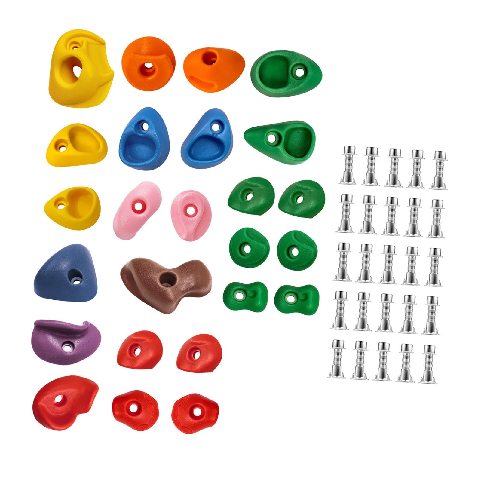 Kit di Arrampicata su Parete di Roccia Antiscivolo per Bambini in Giardino E Palestra