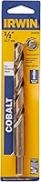 Vista 4 de Irwin Tools IRWIN Drill Bit, Cobalt Alloy Steel, Reduced Shank, 1/2-Inch x 6-Inch (3016032)