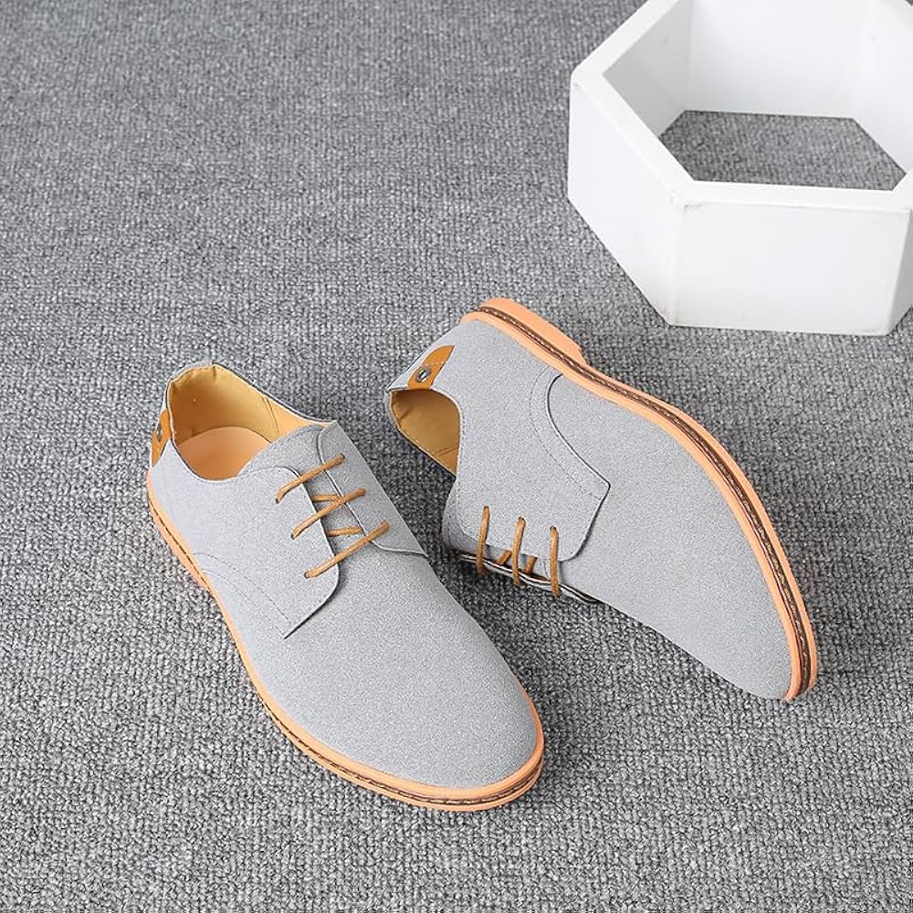 Amazon.com: CPMBFDC Men's Suede Oxford Shoes Formal Casual