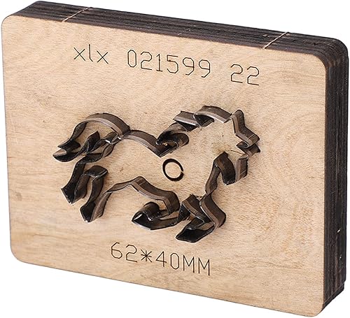 Garosa Troqueles de corte de cuero con forma de caballo Troqueles de metal para álbumes de recortes cortados plantillas hechas a mano Plantilla en