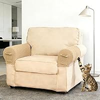 Vista 40 de Fundas para reposabrazos de sofá, fundas para reposabrazos con bolsillo, protector elástico para reposabrazos de sofá, fundas extraíbles