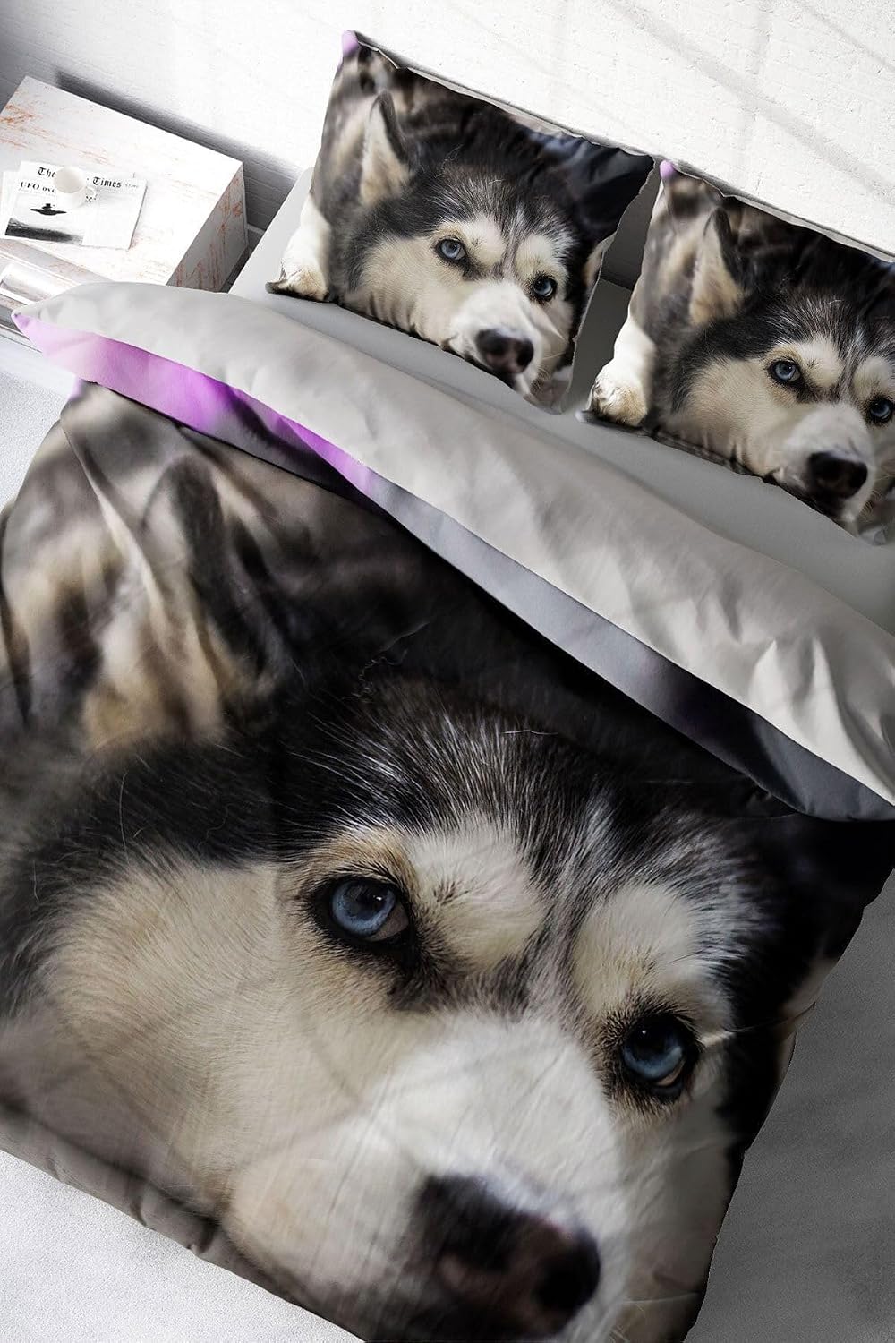 MONOHOME Husky 3D Çift Kişilik Nevresim Takımı, monohome4821