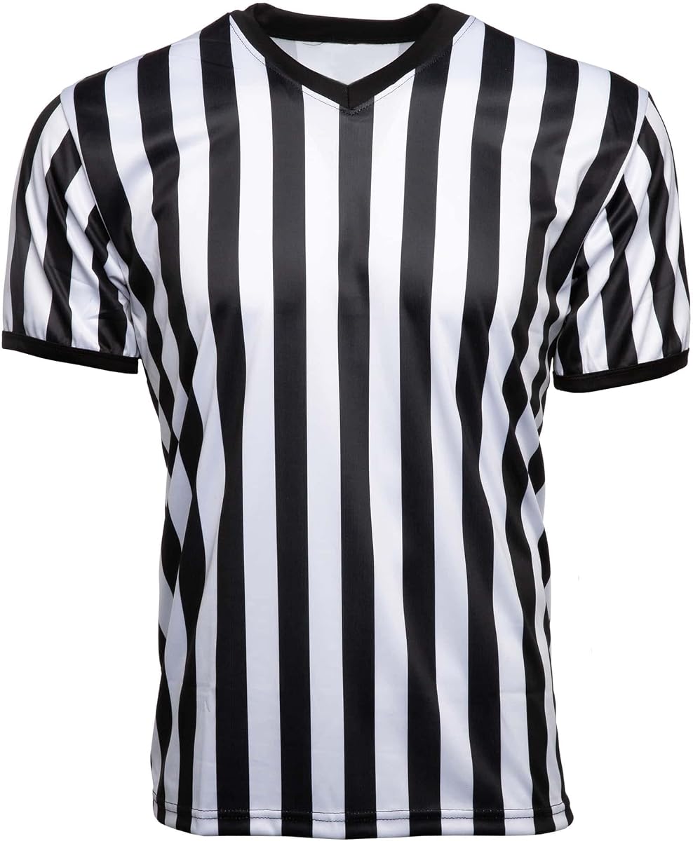 Murray Sporting Goods Men's V-Neck Referee Shirt | Men’s Official Short Sleeve Pro-Style V-Neck Officiating Apparel