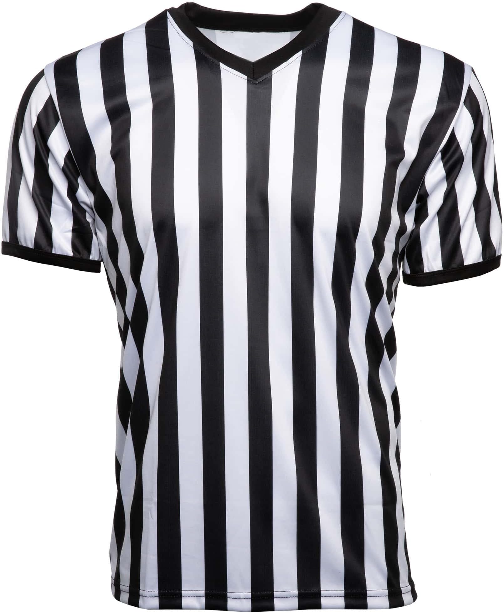 Murray Sporting Goods Men's V-Neck Referee Shirt | Men’s Official Short Sleeve Pro-Style V-Neck Officiating Halloween Costume