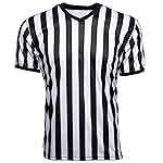 Murray Sporting Goods Men\'s V-Neck Referee Shirt | Mens Official Short Sleeve Pro-Style V-Neck Officiating Halloween Costume (Large)