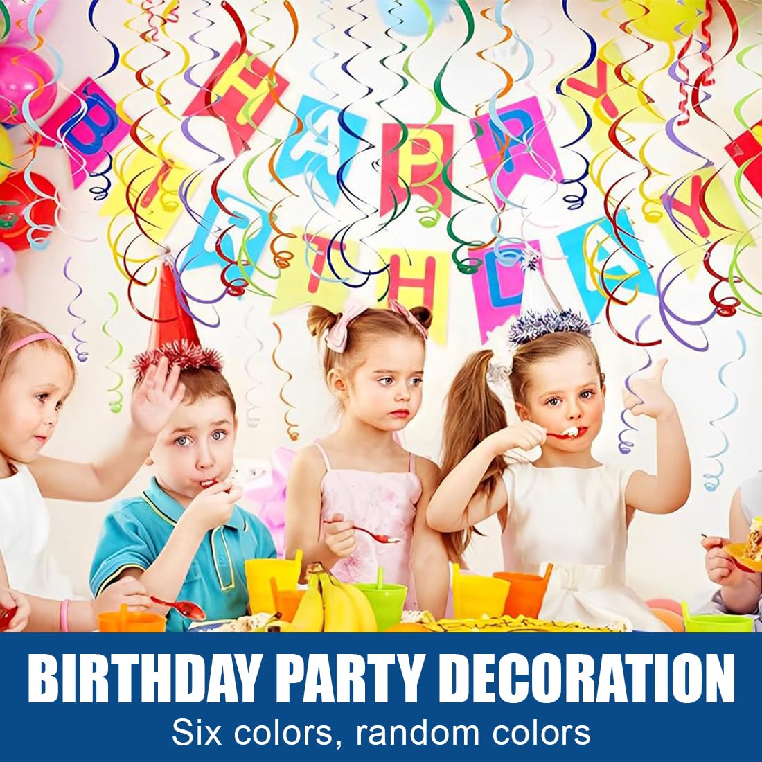 18 pezzi Decorazioni Feste Appendere a Spirale, Decorazioni Soffitti a Spirale, Riutilizzabili Stelle Filanti a Spirale, Ghirlanda a Spirale per Baby Shower,Matrimonio,Forniture Bomboniere