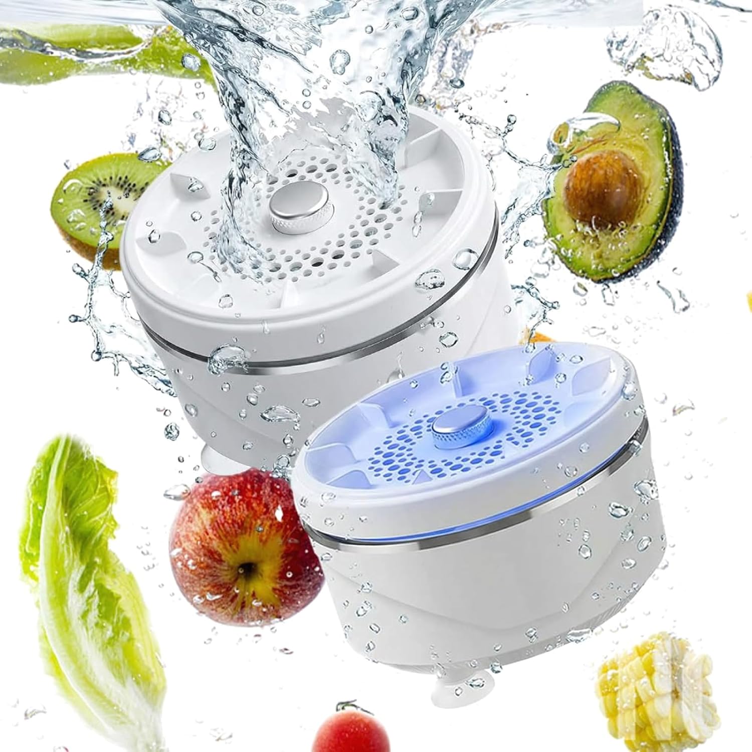 Titanium Electrolysis Fruit and Vegetable Cleaner with Wireless Magnetic Charging, Portable Kitchen Purifier for Home Use