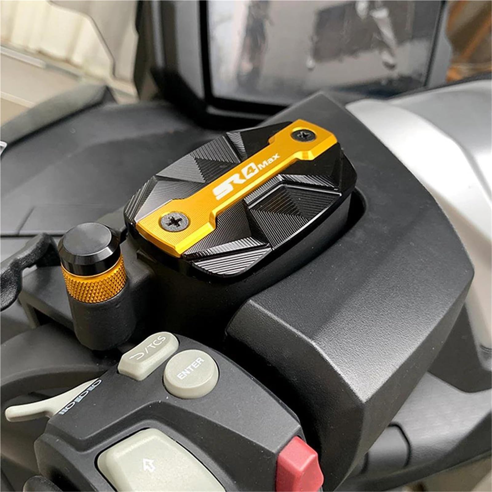 Coperchio del serbatoio Copertura Del Serbatoio Liquido Dei Freni Anteriore Motociclo In Alluminio Per VOGE SR4MAX SR4 MAX SR 4 Sr4max 2022-2025(Red)