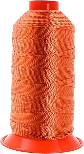 Miniatura 23 de Mandala Crafts Hilos de coser resistentes de nailon consolidado, hilo para tejer jeans de cuero, hilos de tapicería marina al aire libre, Beige