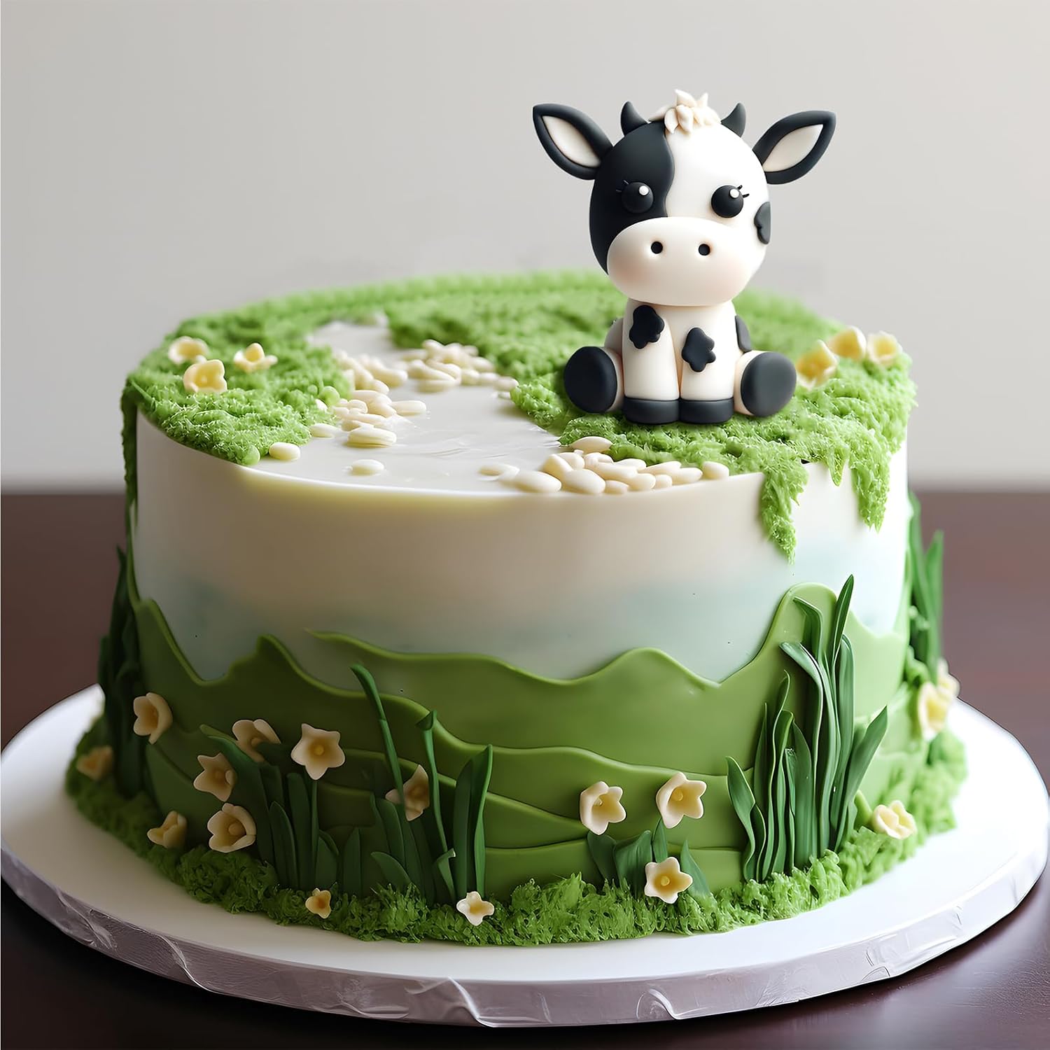 Fondant Mold Cow Farm Animal Cake Topper 3.3 Inches Tall
