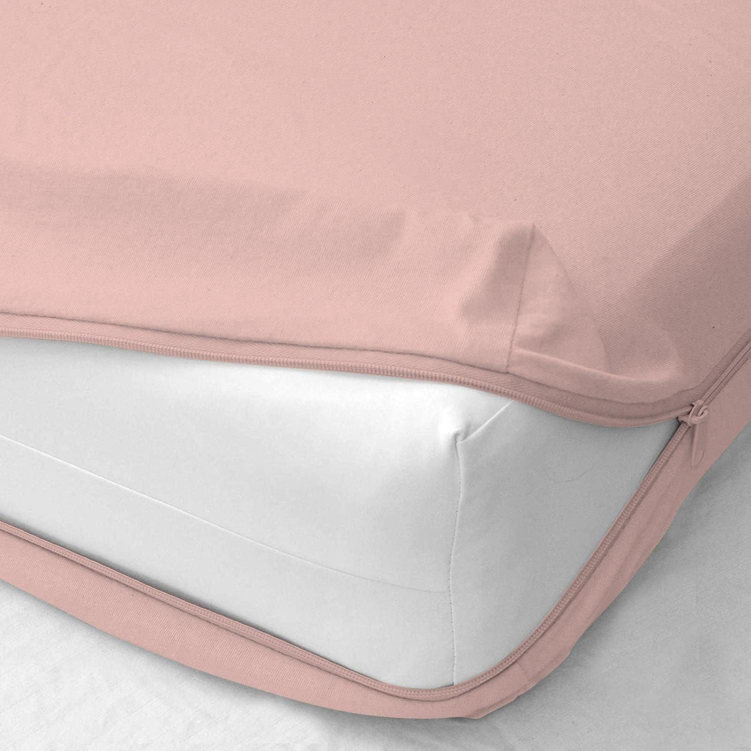 SHIVI BEDDING COLLECTION All Season Fitted Sheet with Zipper, 800 Thread Count Egyptian Cotton Fitted Sheet- Size Full XL (54'' x 80'') 16 Inch Extra