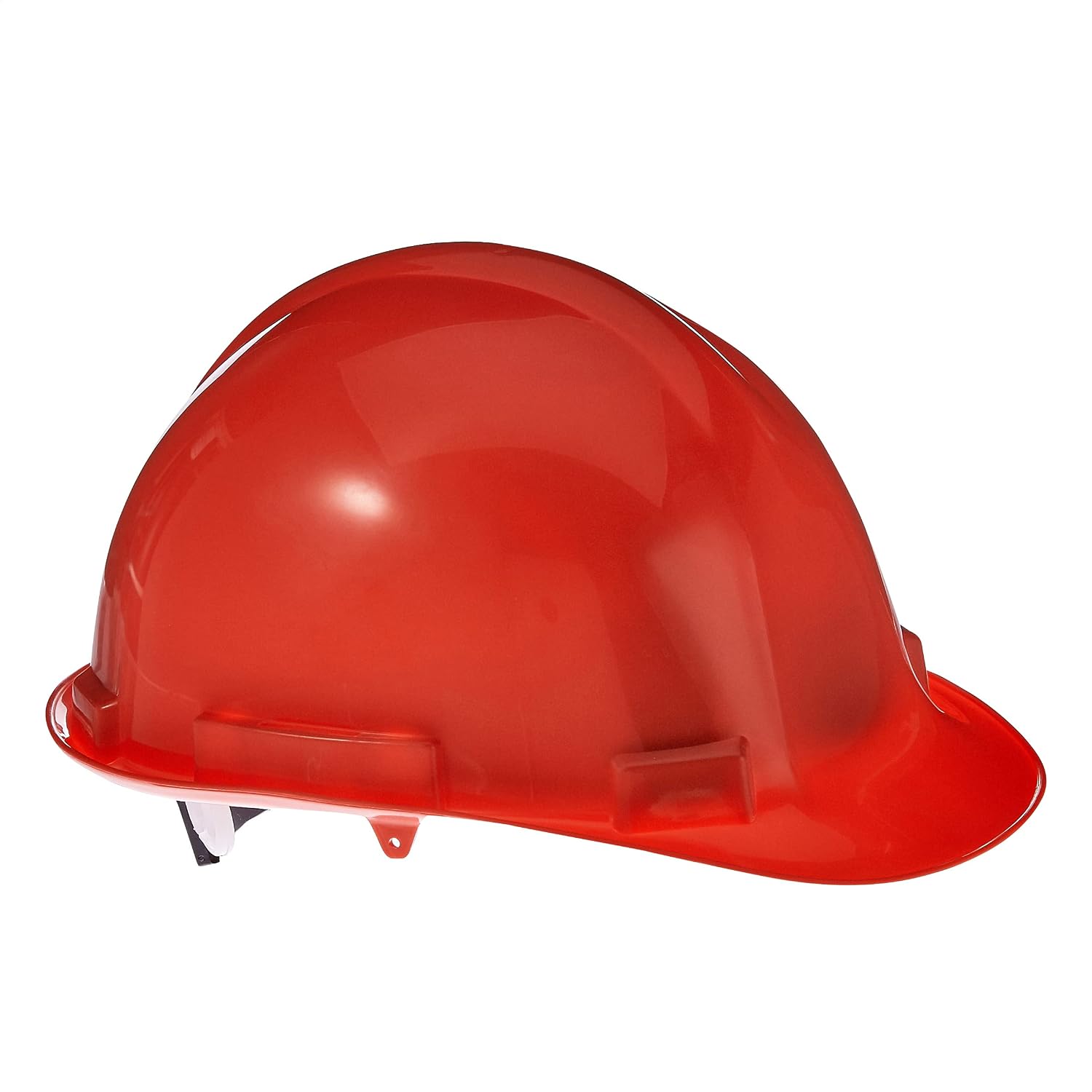 AmazonCommercial Hard Hat, 4-Point Ratchet Nylon Suspension, Red