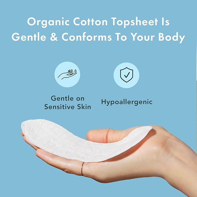 Overall, Rael Panty Liners offer a natural and environmentally-friendly option for feminine hygiene needs. With their organic cotton cover and light absorbency, these pantiliners provide a comfortable and safe solution for women looking for a chemical-free and sustainable option. Description by ChatGPT.