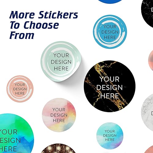 Vista 929 de DayStar Custom Signs & Design - 100 adhesivos de vinilo personalizables, con texto, imagen, diseño y logotipo; adhesivos para logotipo de embalaje