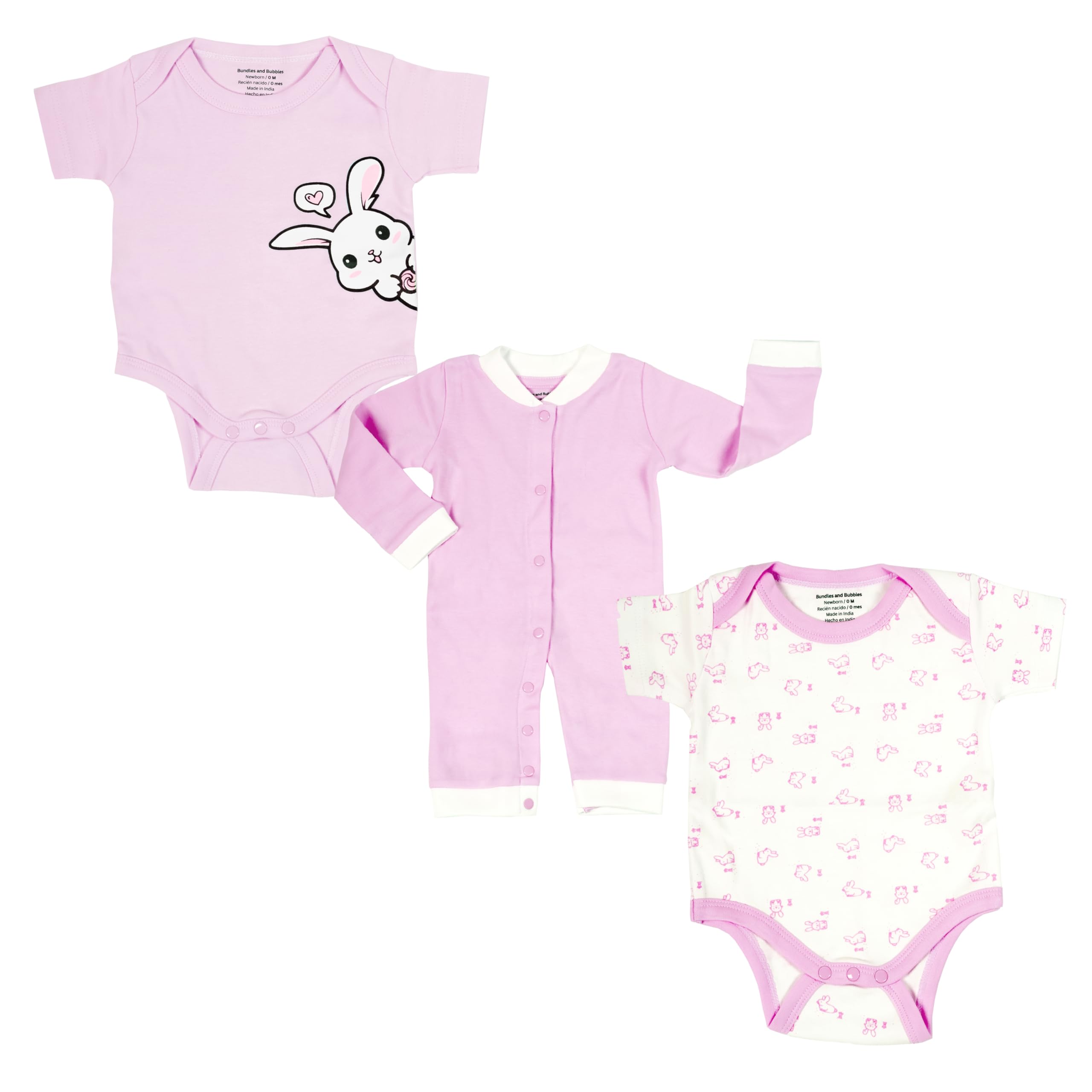 Set de regalo para niña recién nacida, 10 piezas, Rosado, 0 mes