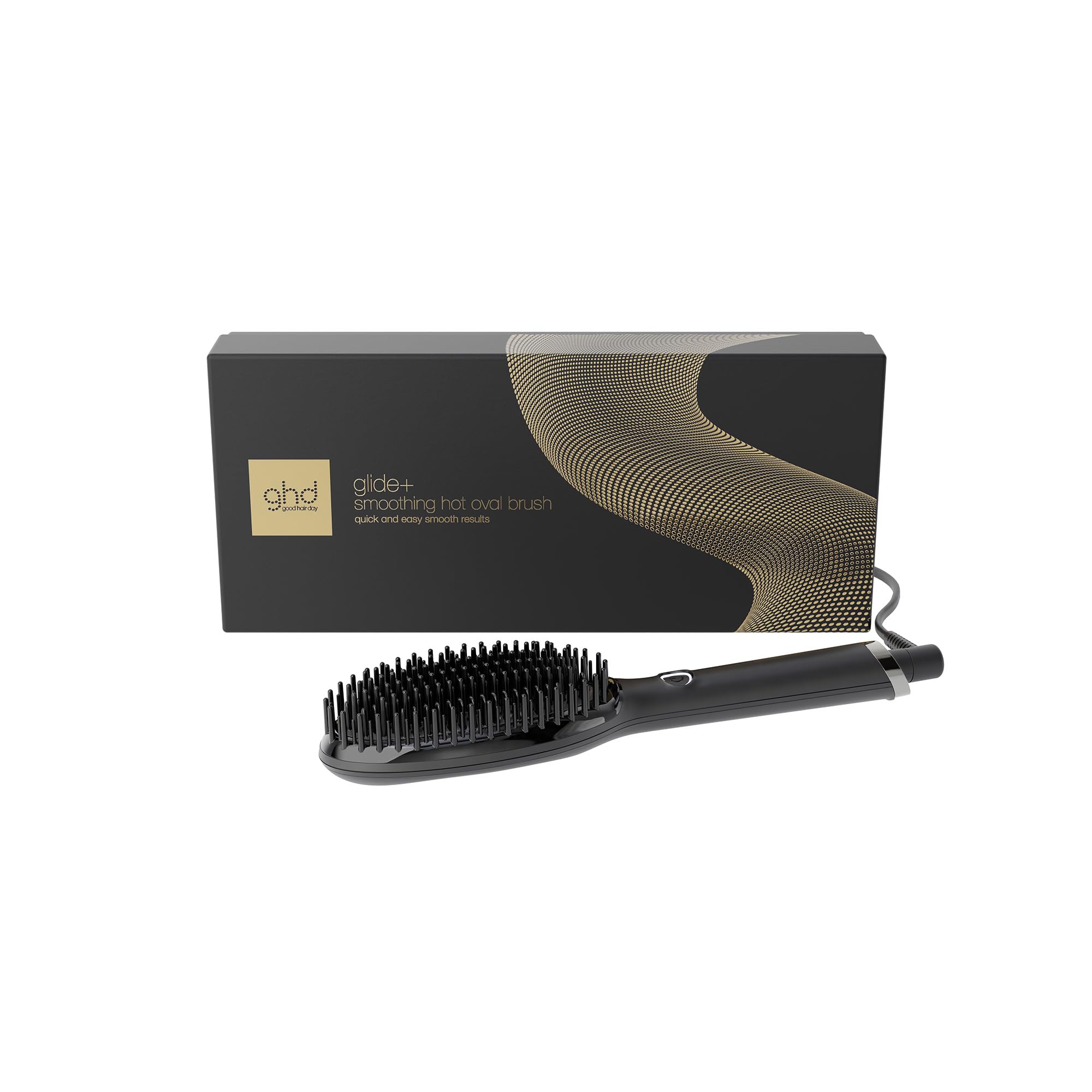 ghd glide+ Hot Brush: Elektrische Haarglätter Bürste, Sleek & Anti Frizz | Hot Brush mit neuer ghd-Technologie, schnell & einfach smoothe Looks, in nur einem Stylingzug, ohne extreme Hitzeschäden