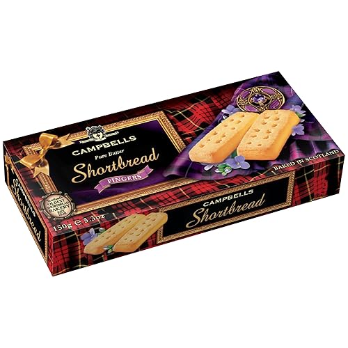 Campbells Shortbread Traditional Fingers Galletas escocesas de mantequilla pura Snacks británicos para la hora del té Caja de regalo de comida