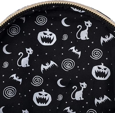 Loungefly Disney Nightmare Before Christmas Tarot Card AOP Womens Double Strap Shoulder Bag Purse