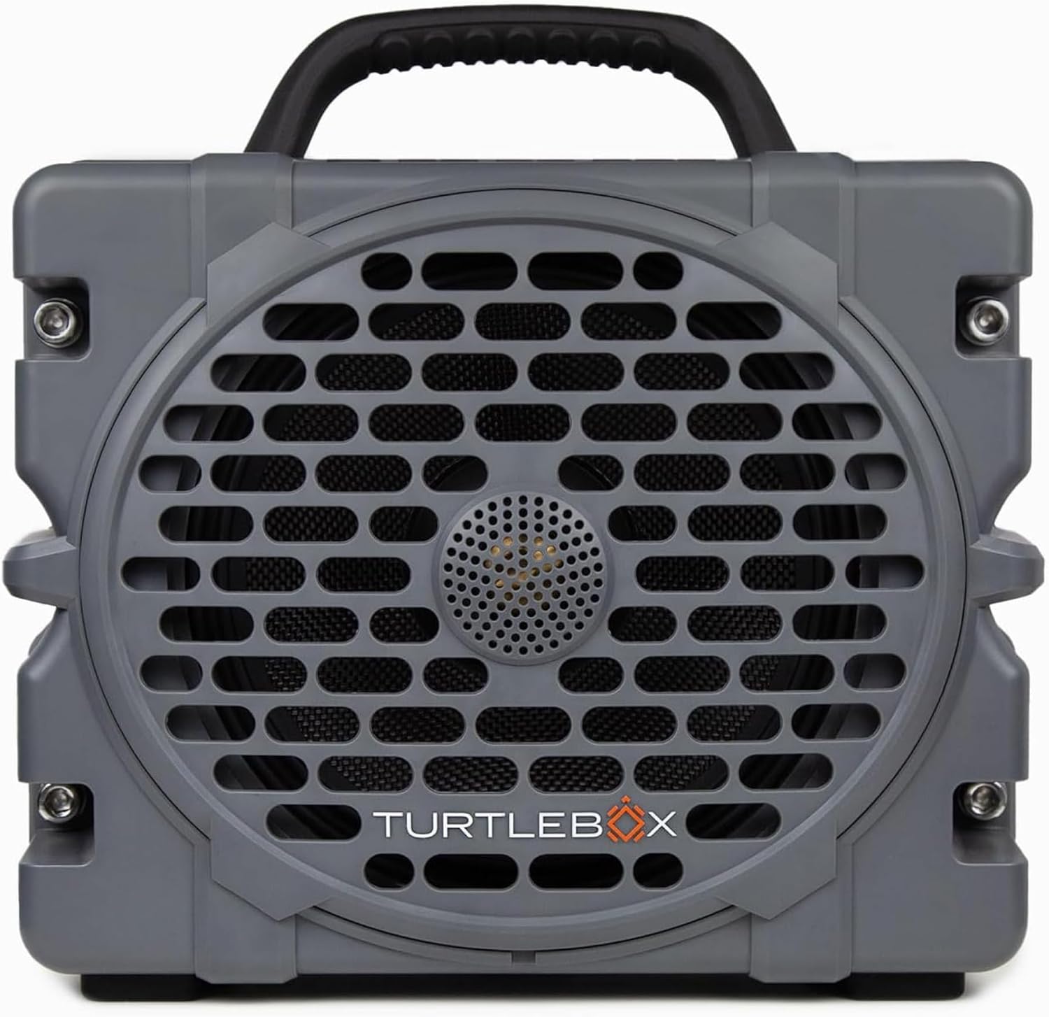 Turtlebox Grande: Loud! Outdoor Portable Bluetooth 5.4 Speaker | Rugged, Waterproof, Ultra-Portable | Plays to 126db, Deep Bass, Shockproof, Unlimited Pairing for Full Stereo Experience, Gray