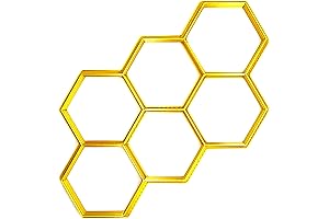 Hexagon Geometric Cookie Cutter, Bumble Bee Honeycomb Cookie Cutters 2.25