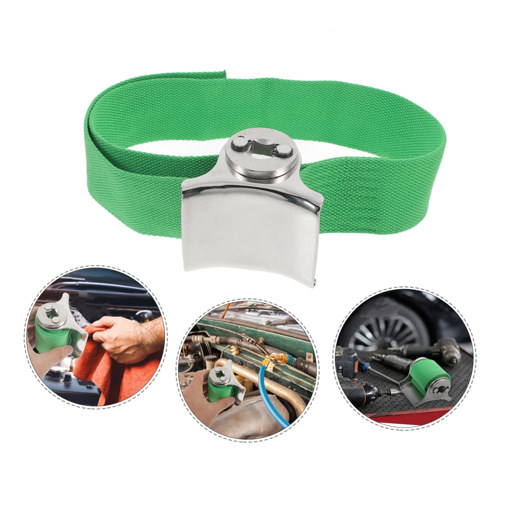 PRETYZOOM 2 Stück Ölfilterschlüssel Bandschlüssel aus Robustem Material Kompakter Gurtschlüssel für Autoreparatur und Motorräder Praktisches Werkzeug zum Ölfilterwechsel