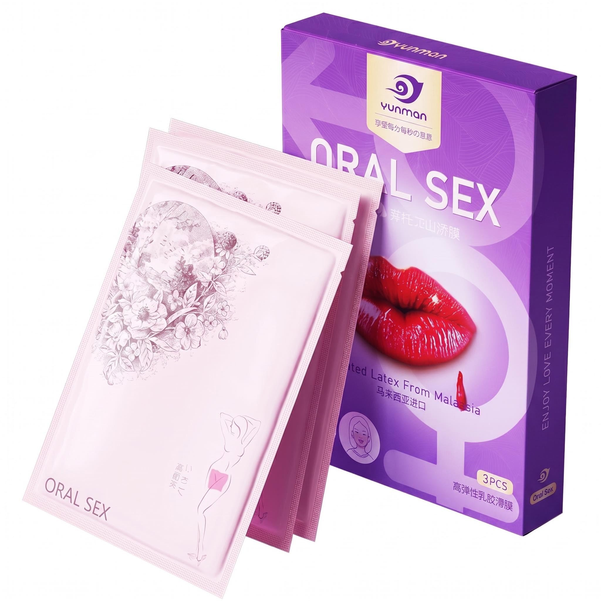 Flavored Dental Dam Oral Barrier 3 Pack – Ultra Thin 0.07mm Latex Oral Protection Sheets…