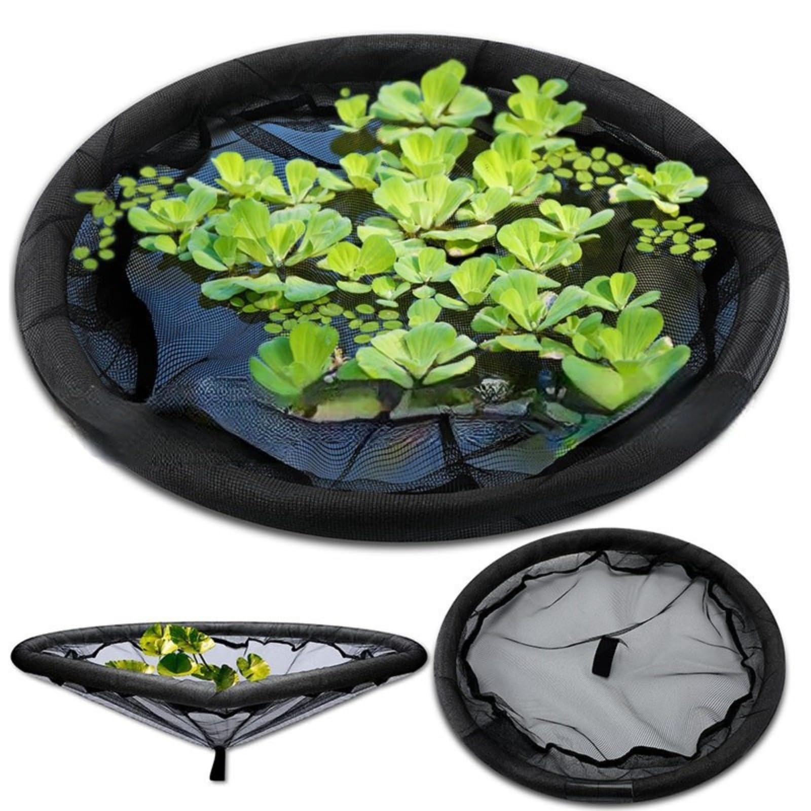 Barriera galleggiante per pesci flora, protezione galleggiante per laghetti, barriera per pesci a rete fine, isola galleggiante per piante acquatiche, cuscinetti per gigli, giardini acquatici