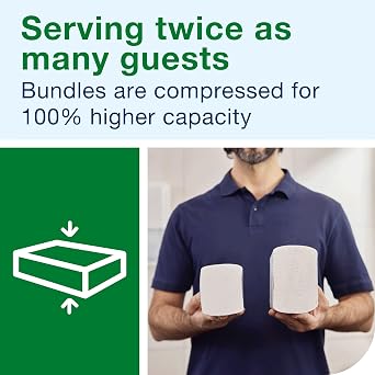 Tork Xpress Compressed Soft Multifold Hand Towels White H2, Advanced, 2-ply, M-fold, Large, 6 x 200 Sheets, 600454 | Xpress Compressed Soft Multifold White