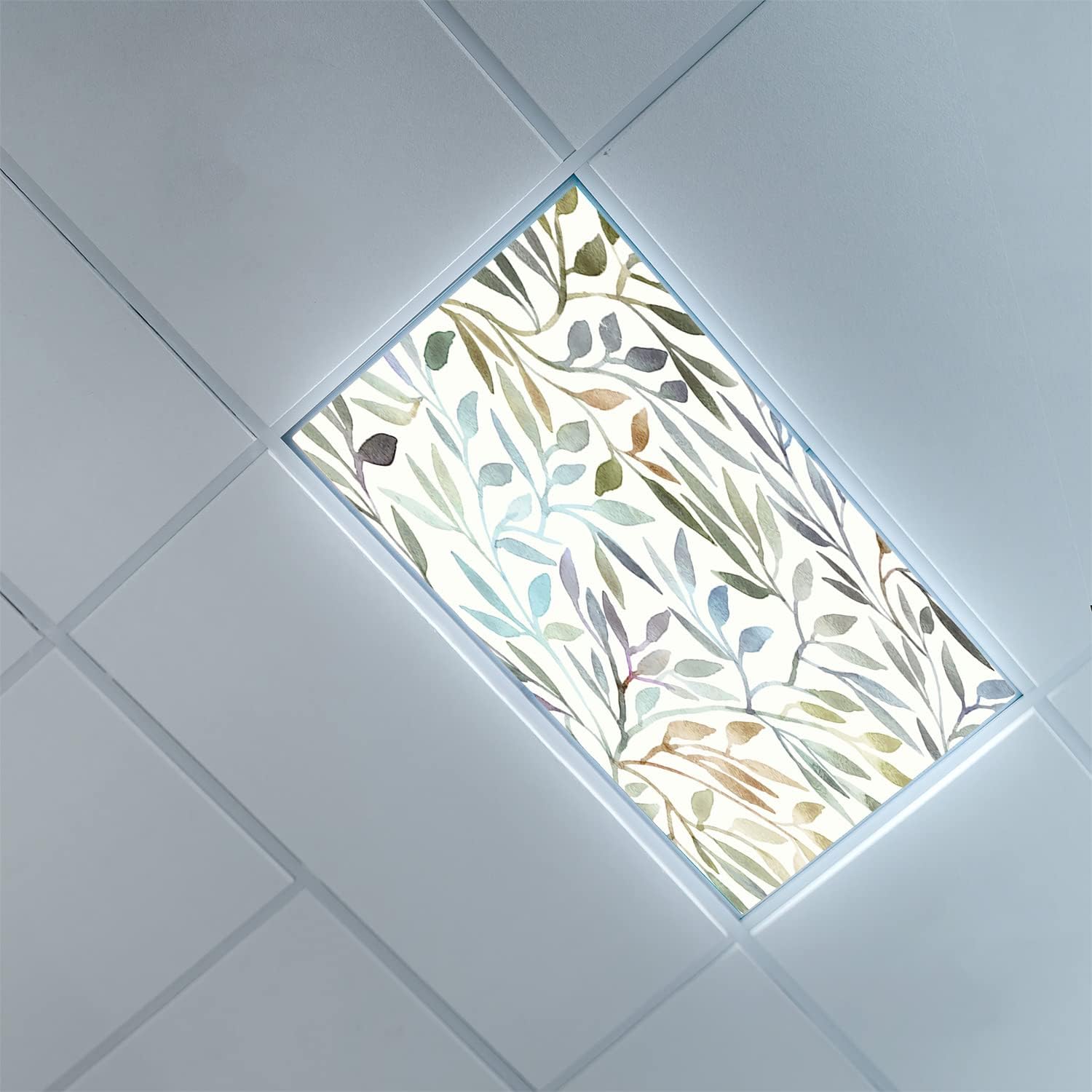 Fluorescent Light Covers for Ceiling Light Diffuser PanelsLeaves
