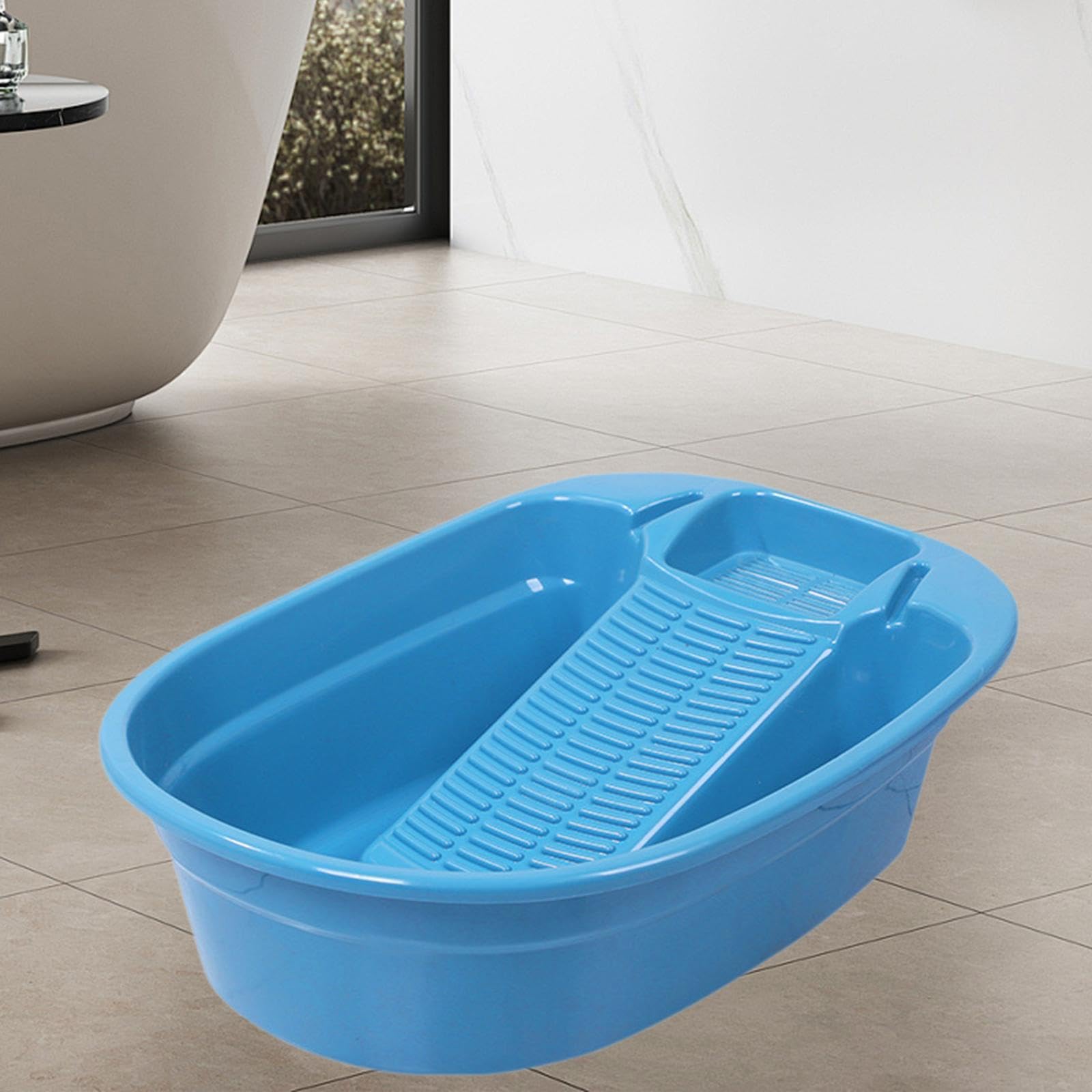 Lavandino progettato con asse da bucato,blu,41x32.5x15 cm | pulizia efficiente per il lavaggio quotidiano Lavandino adatto per la casa con mini da manuale