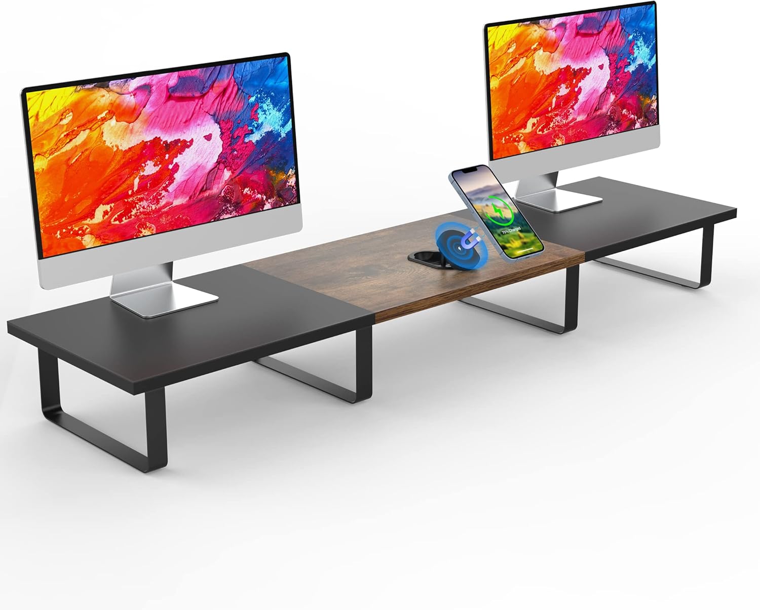 Buy Ursetup Dual Monitor Stand Riser with 3 in 1 Wireless