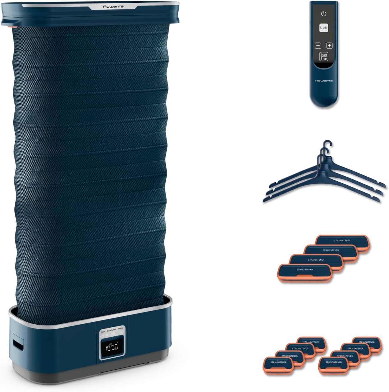 Rowenta Care For You First - Robot de planchado 1500 W, bajo consumo energético, elimina arrugas, desinfecta, refresca y elimina olores, hasta 3 prendas, diseño compacto, incluye accesorios, YR2020