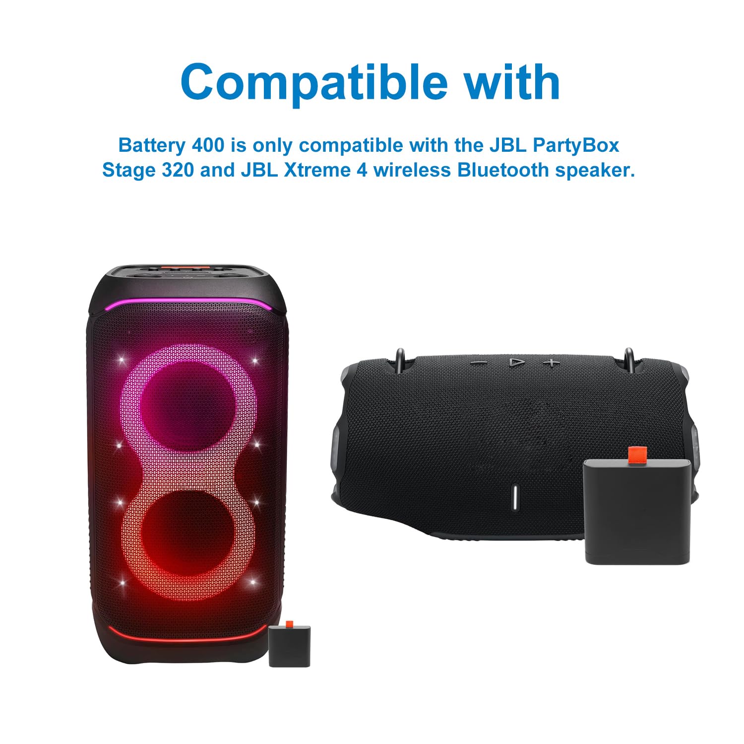 SLODA Ersatzakku für JBL PartyBox Stage320 Xtreme 4 tragbare Lautsprecher wiederaufladbar (7.4V 10000mAh)
