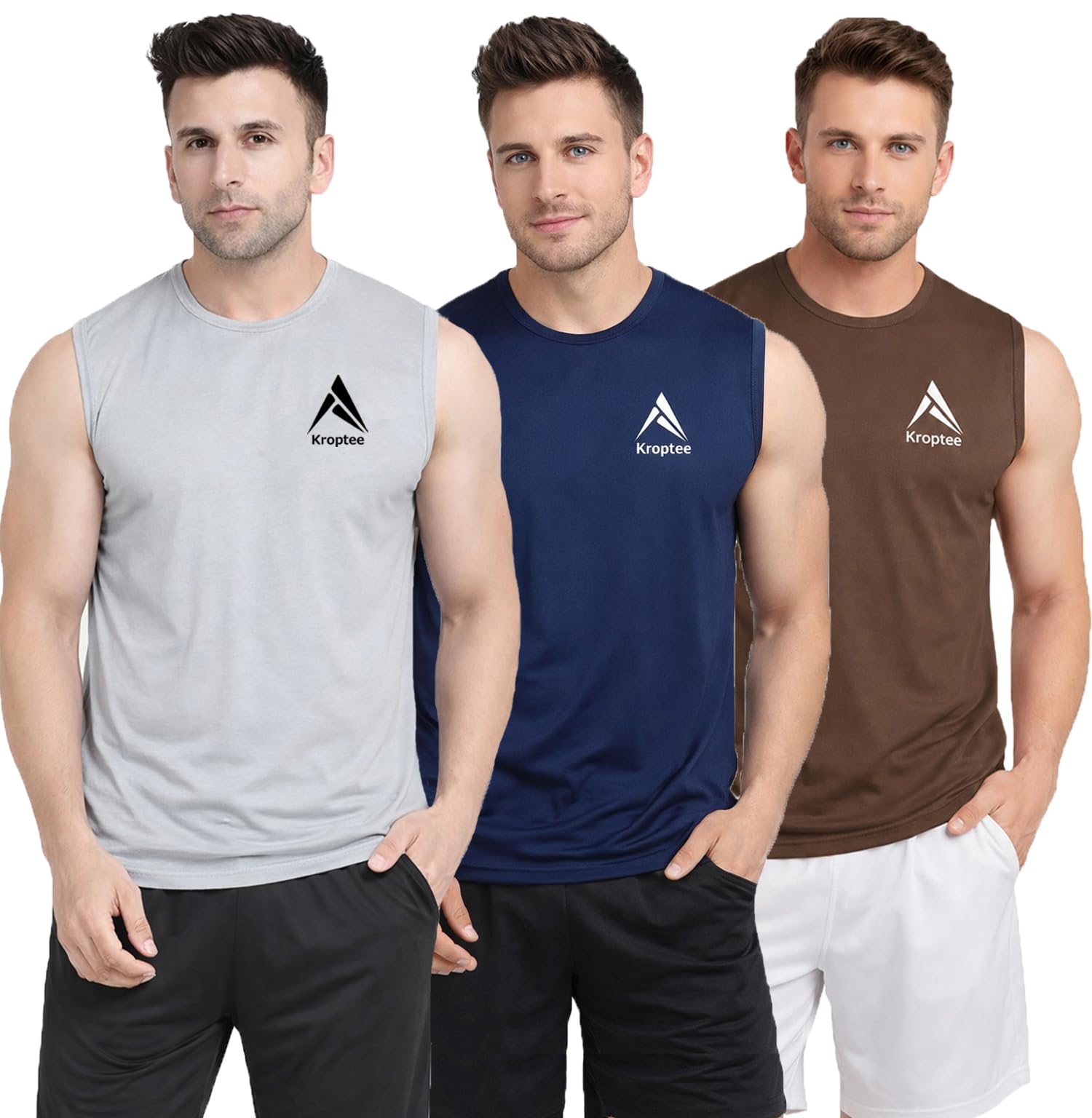 Stylish Vest for Men | Vest for Boys - Perfect for Gym Workouts,| Men's Tank Top Regular fit|Cotton Combo Pack of 3 Sports Vest-picture-36