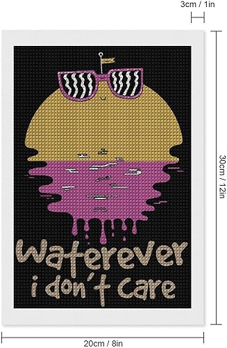 Miniatura 2 de Waterever I Don't Care Diamond Art Painting Kits Full Square Drill DIY Picture Art Crafts for Home Wall Decor