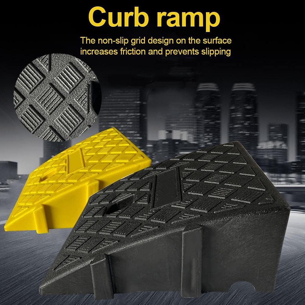 Portable Wheelchair Curb Ramp Rubber Threshold Ramp Traction Mat Pad Utility Mobility Access Scooter Ramp Disability Medical Loading Ramps Handicaps Doorways for Home Steps Stairs Doorways Scooter -