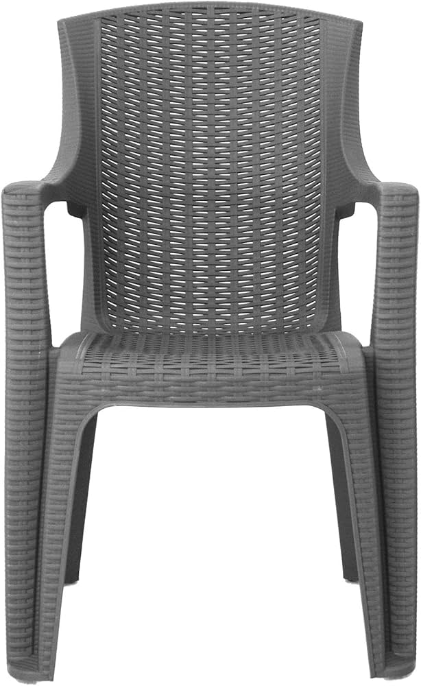 plastic grey garden chairs
