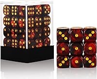 Vista 45 de 36 de paquete de dados de 12 mm de lado de 6 caras MINI, juego de dados de colores translúcidos, dados de 6 caras de colores estándar para Tenzi