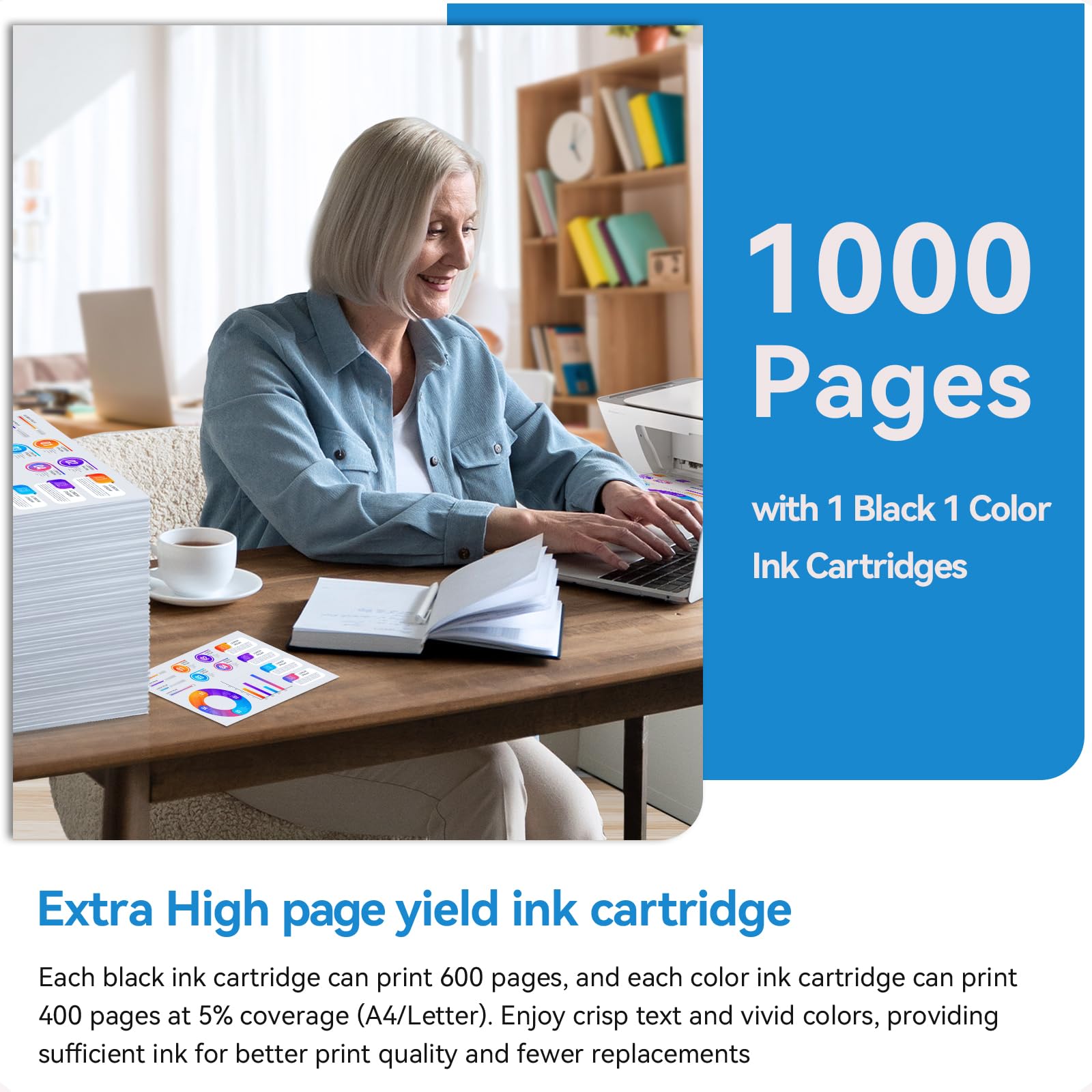 Amazon.com: 67XL Ink Cartridges Black Color Combo Pack