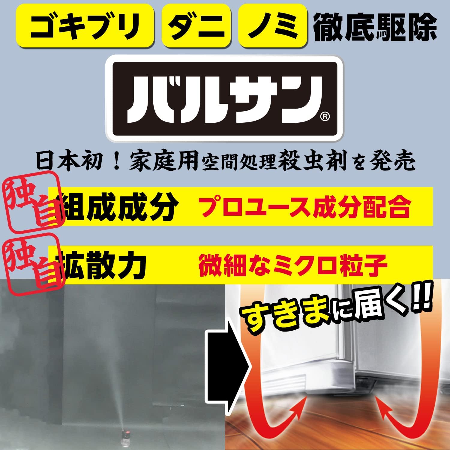 Amazon Co Jp 第2類医薬品 バルサンプロex ノンスモーク霧タイプ 6 10畳用 46 5g Health Personal Care